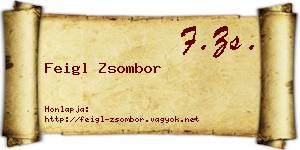 Feigl Zsombor névjegykártya